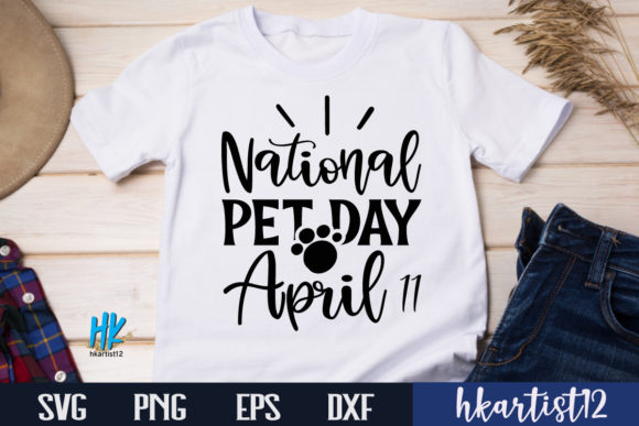 National Pet Day April 11 SVG