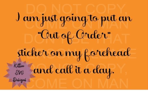 Out of Order